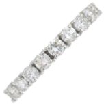 A brilliant-cut diamond eternity ring.Estimated total diamond weight 1.80cts,