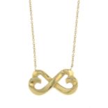 A 'Double Loving Heart' necklace,