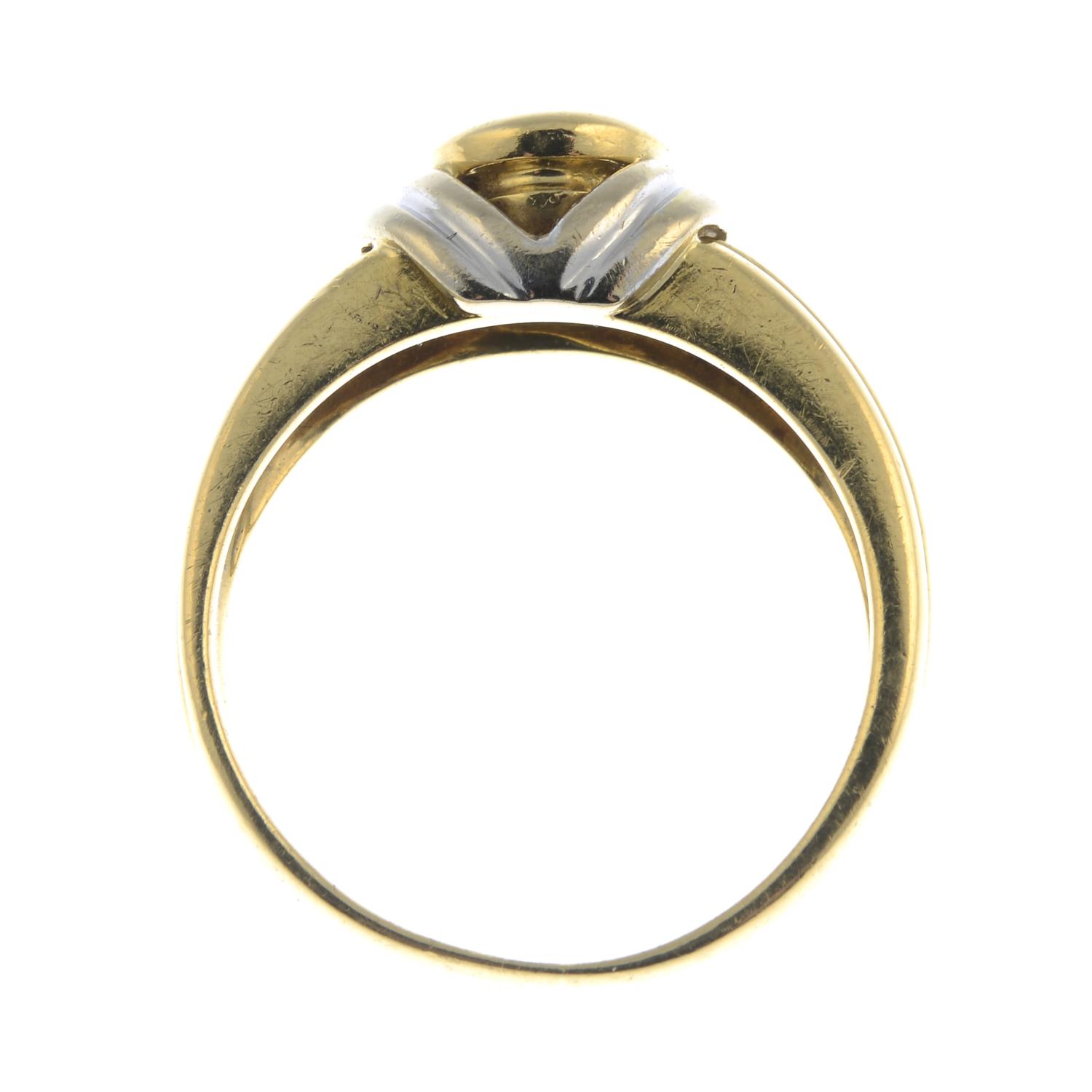 An 18ct bi-colour gold brilliant-cut diamond dress ring.Estimated diamond weight 0.40ct, - Image 2 of 3