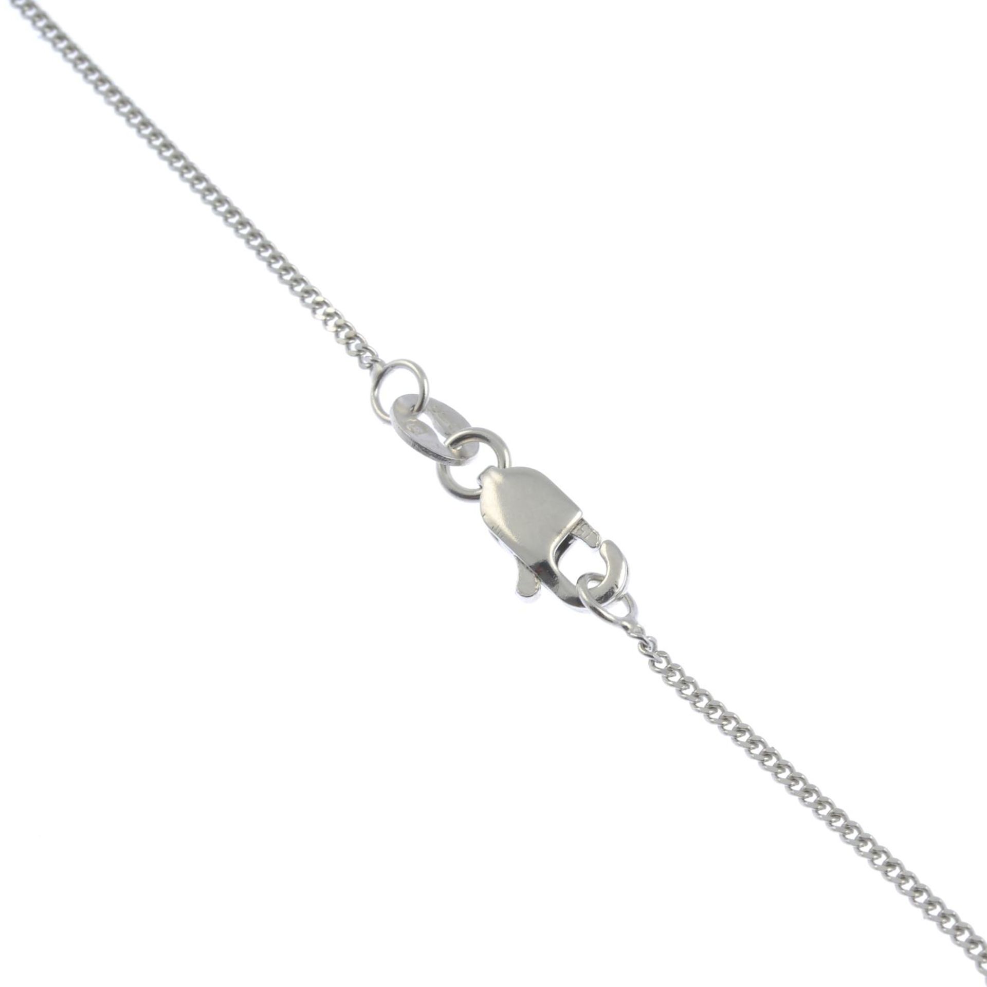 A vari-hue cultured pearl and diamond pendant, - Bild 3 aus 3