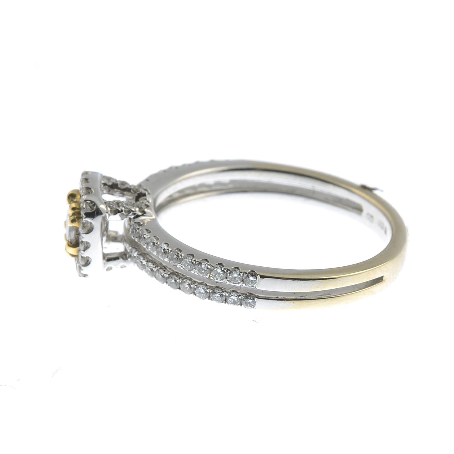 An 18ct gold brilliant-cut diamond cluster ring, - Image 3 of 3