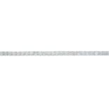 An 18ct gold brilliant-cut diamond line bracelet.Total diamond weight 9.20cts,