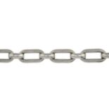 A trace-link bracelet.Stamped 750.Length 21cms.