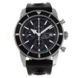 BREITLING - a gentleman's SuperOcean Heritage chronograph wrist watch.