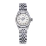 ROLEX - a lady's Oyster Precision bracelet watch.