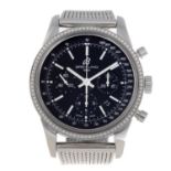 BREITLING - a gentleman's Transocean chronograph bracelet watch.