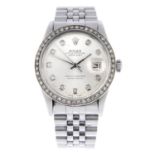 ROLEX - a gentleman's Oyster Perpetual Datejust bracelet watch.