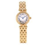 CARTIER - a lady's Panthere bracelet watch.