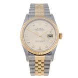 ROLEX - a gentleman's Oyster Perpetual Datejust bracelet watch.