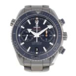 OMEGA - a gentleman's Seamaster Professional 600M Planet Ocean Co-Axial chronograph bracelet watch.