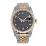 ROLEX - a gentleman's Oyster Perpetual Datejust bracelet watch.