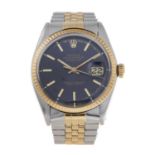 ROLEX - a gentleman's Oyster Perpetual Datejust bracelet watch.