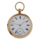 An open face pocket watch by G.