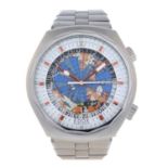 EDOX - a gentleman's World Time Geoscope 42 bracelet watch.