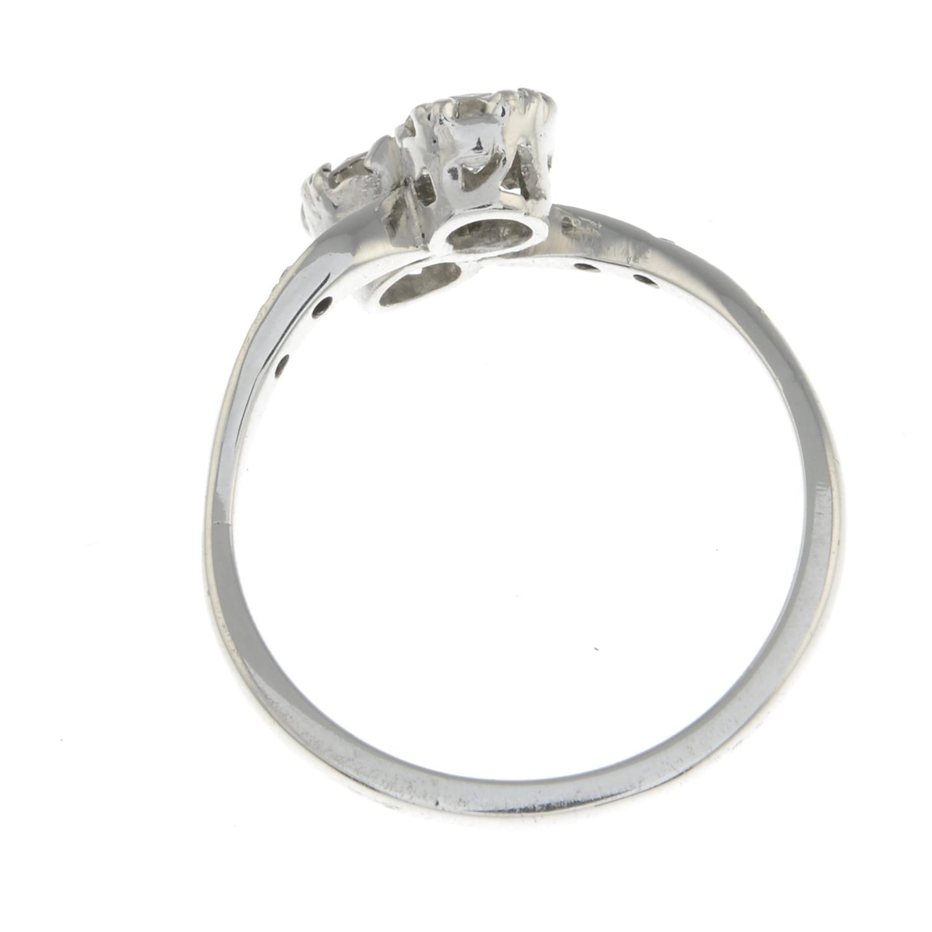 A diamond two-stone ring.Estimated total diamond weight 0.50ct, - Image 2 of 2