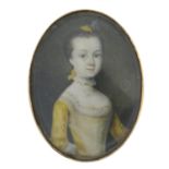 An early 19th century gold portrait miniature clasp.