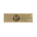 A 9ct gold cigar piercer.Hallmarks for Birmingham, 1973.Length 5.4cms.