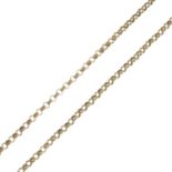 A belcher-link necklace.Length 68cms.