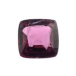 A square-shape natural pink spinel.