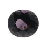 An oval-shape spinel.