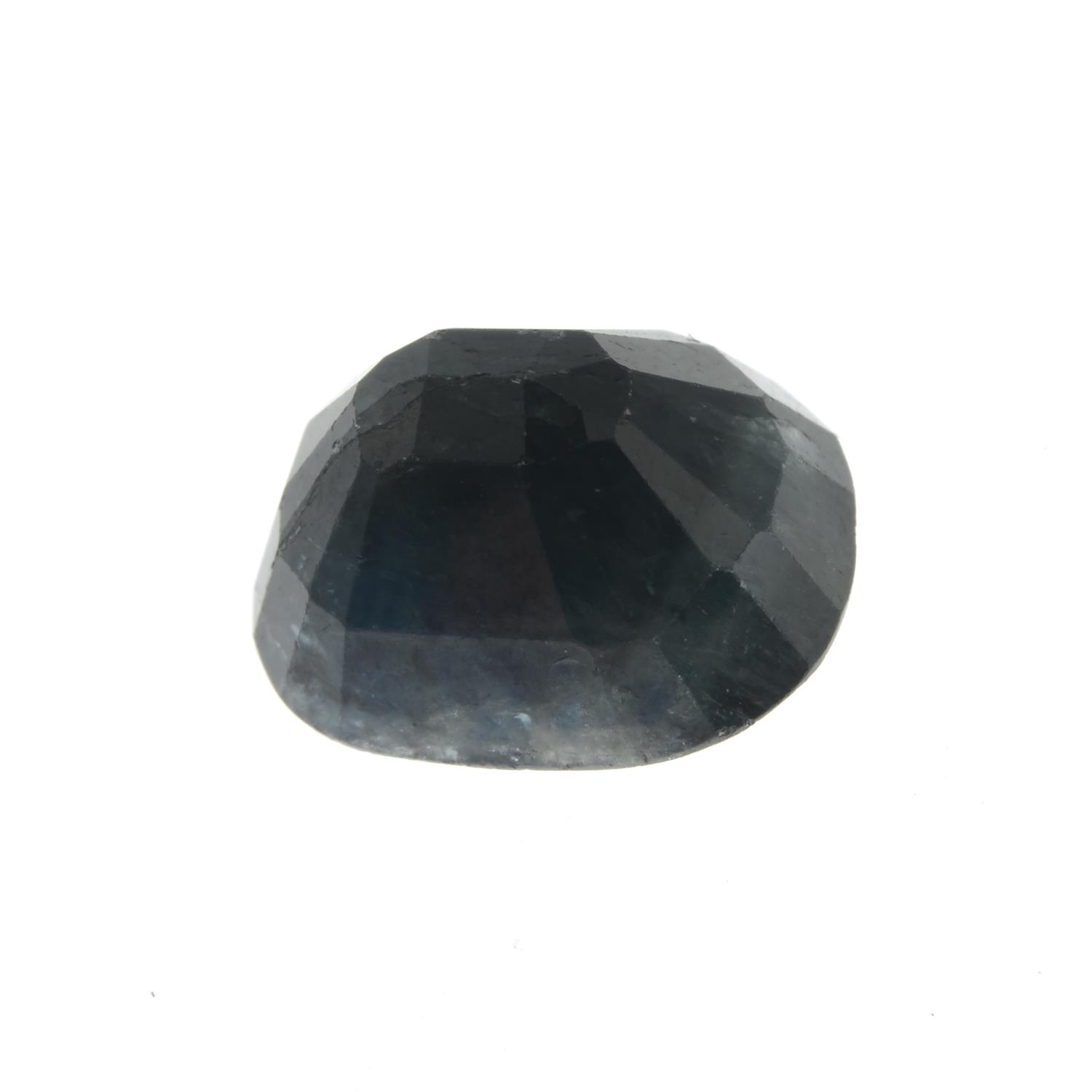 A rectangular-shape sapphire. - Image 2 of 2