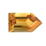 A fancy-shape citrine.