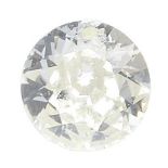 A brilliant-cut diamond.