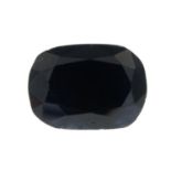 A rectangular-shape sapphire.