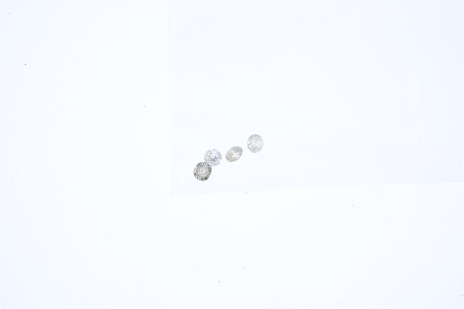 Four vari-cut diamonds. - Image 2 of 2