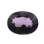 An oval-shape spinel.