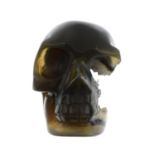 An agate skull.