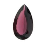 A pear-shape garnet.