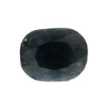 A rectangular-shape sapphire.