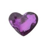 A heart-shaped Thai ruby.