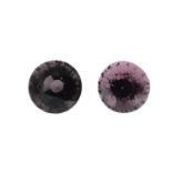 Twelve circular-shape vari-colour spinel.