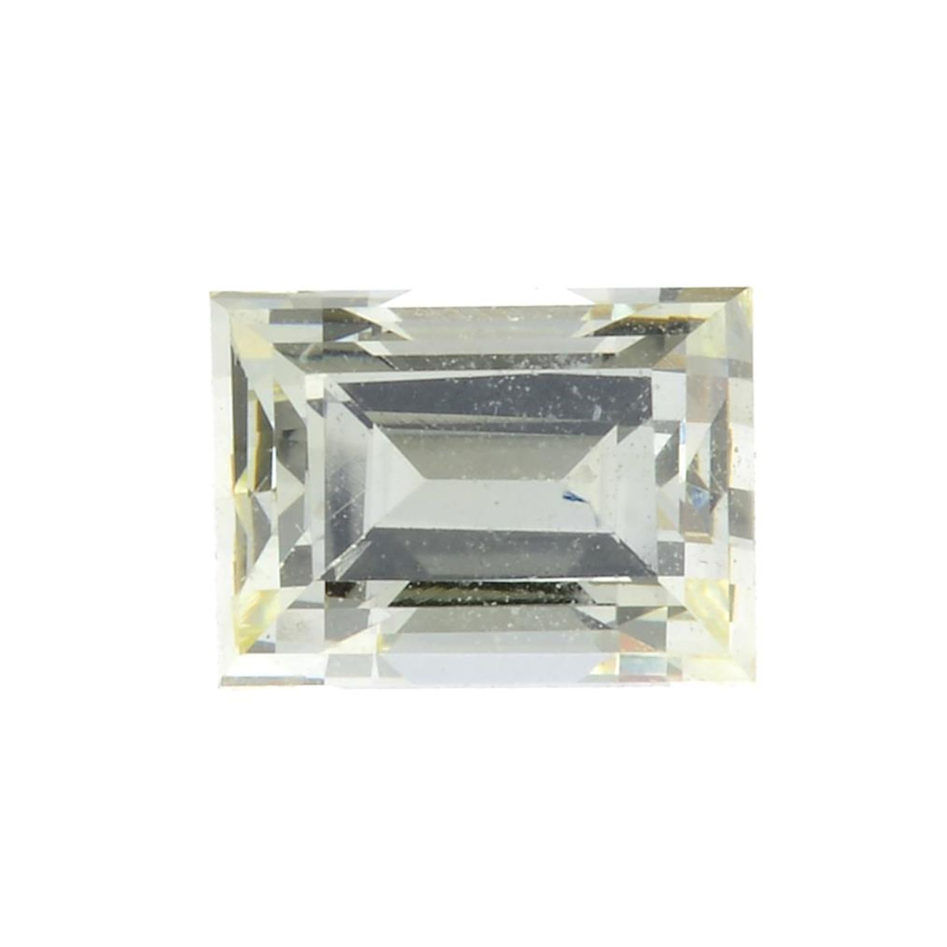 A rectangular-shape yellow diamond.