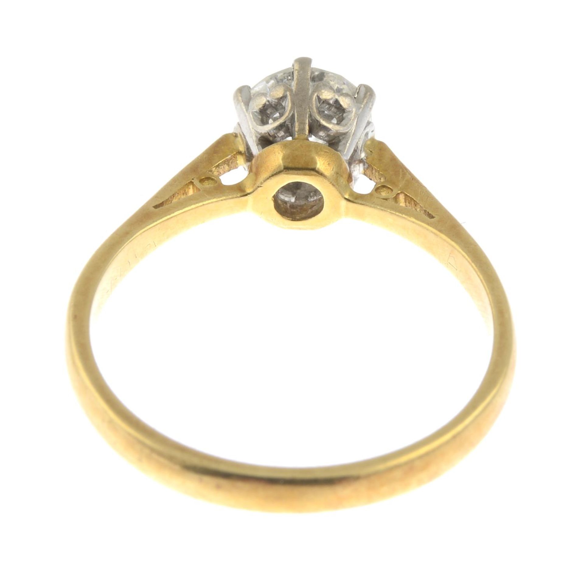 A brilliant-cut diamond single-stone ring.Diamond weight 0.72ct, - Bild 2 aus 3
