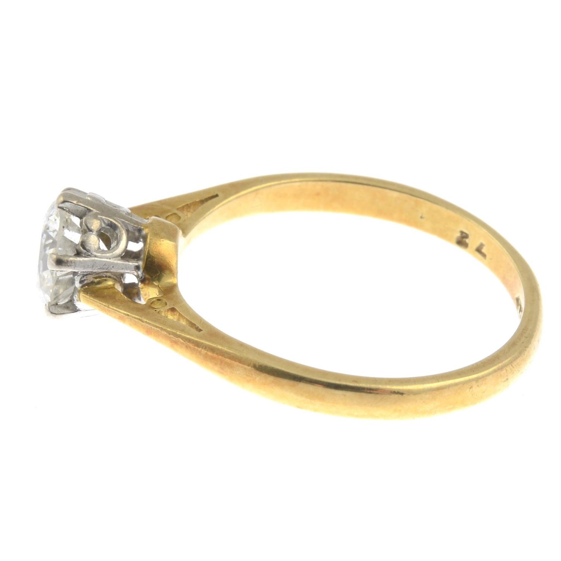 A brilliant-cut diamond single-stone ring.Diamond weight 0.72ct, - Bild 3 aus 3