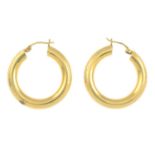 Larger hoop earrings,