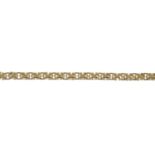 A 9ct gold bracelet.