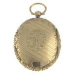 A locket pendant.Length 6.3cms.