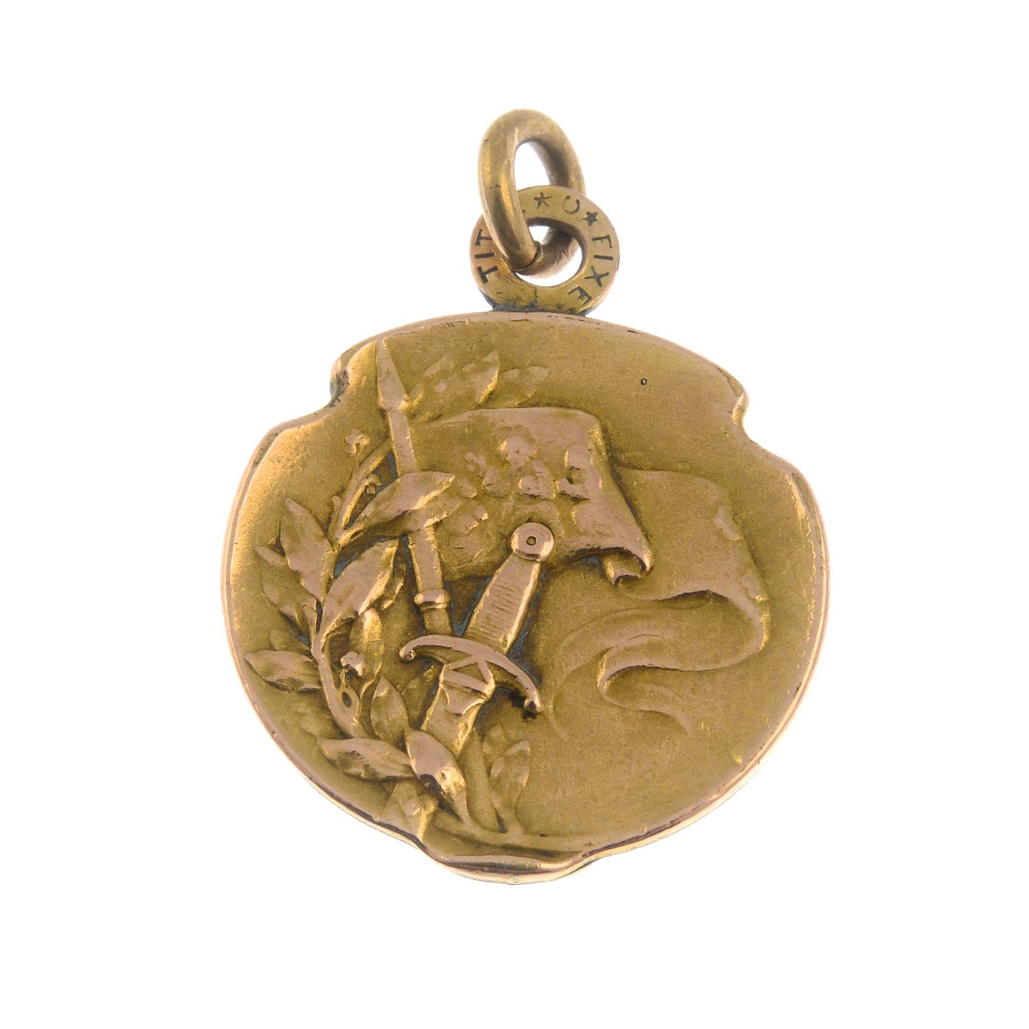 An Art Nouveau pendant, - Image 2 of 2