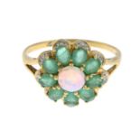 A 9ct gold opal,