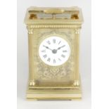 A Charles Frodsham brass cased repeater carriage clock,