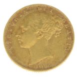 Victoria, Sovereign 1854, young head (S 3853D).