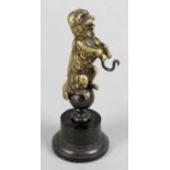 A 19th century bronze pocket watch stand,