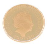 Elizabeth II, proof Sovereign 2015, in Royal Mint case of issue with certificate no.0285.