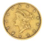 USA, gold Dollar 1849, Liberty head (KM 73).