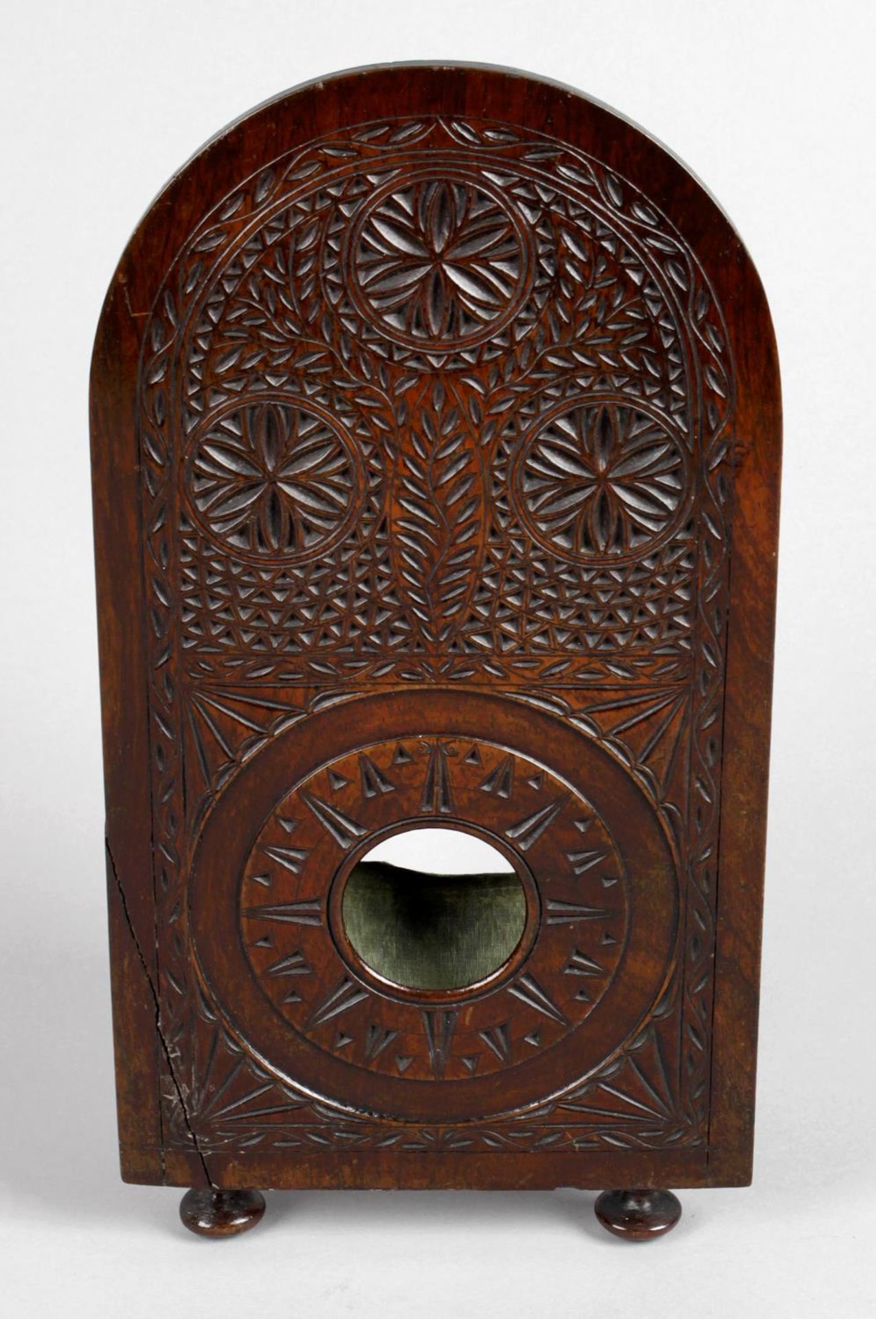 A 19th century mahogany pocket watch stand,