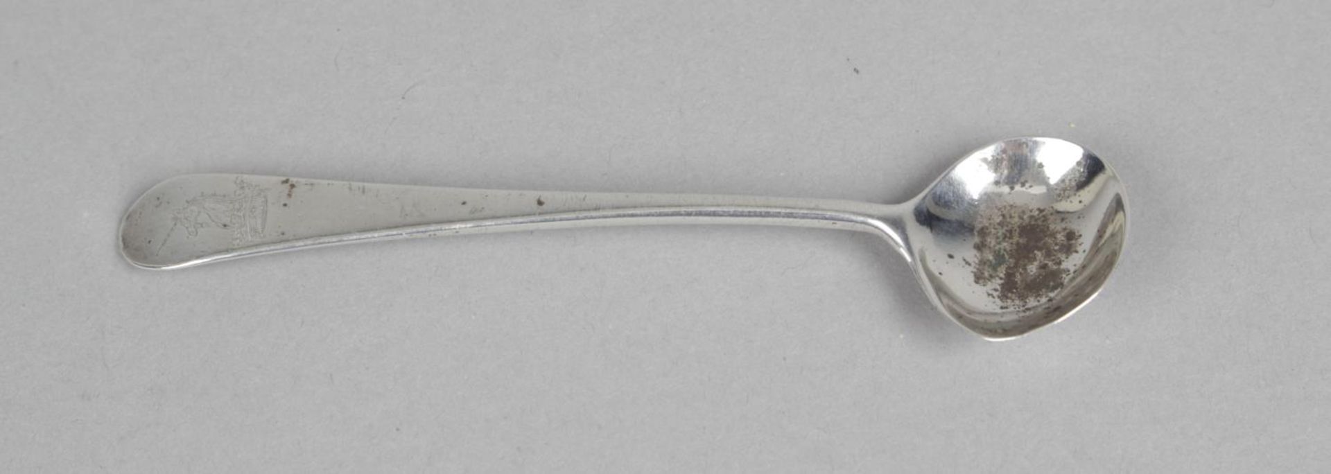 A set of five George III silver table spoons, - Image 6 of 6